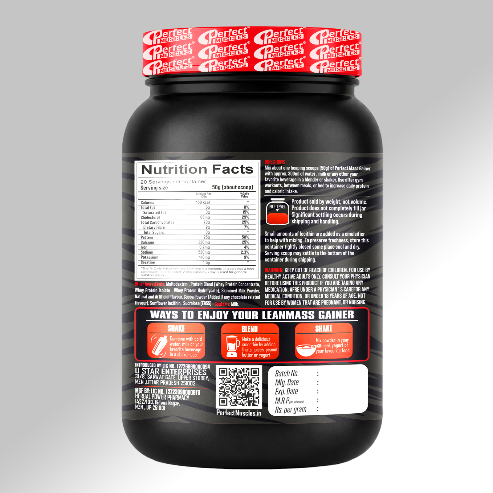 Lean Mass Gainer (2.2LBS) - Image 2